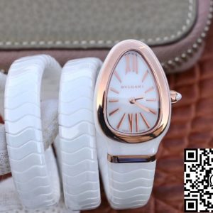 Replica Bvlgari Srpenti Spiga 102886 1:1 Best Edition BV Factory Rose Gold No Diamond Swiss Quartz Movement