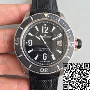 Replica Jaeger-LeCoultre Master Compressor 2018670 Noob Factory 1:1 Best Edition Swiss ETA2836-2 Black Leather Strap