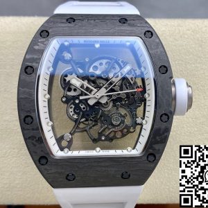 Replica Richard Mille RM-055 1:1 Best Edition BBR Factory White Strap