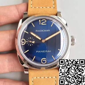 Replica Panerai Radiomir 1940 PAM690 ZF Factory 1:1 Best Edition Swiss ETA P3000 Superlumed Blue Dial