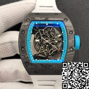 Replica Richard Mille RM055 1:1 Best Edition ZF Factory Carbon Fiber Skeleton Dial