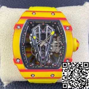 Replica Richard Mille RM27-03 Rafael Nadal Tourbillon 1:1 Best Edition RM Factory Yellow Strap