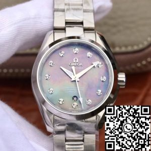 Replica Omega Seamaster 231.10.34.20.57.001 Aqua Terra 150M 1:1 Best Edition 3S Factory Fritillaria Diamond Dial