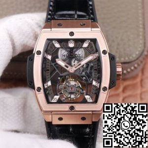 Replica Hublot Masterpiece Tourbillon 906.OX.0123.VR.AES13 1:1 Best Edition JB Factory Rose Gold White Hour Swiss HUB 9006