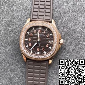Replica Patek Philippe Aquanaut 5068R-001 1:1 Best Edition PPF Factory Rose Gold Brown Dial