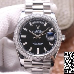 Replica Rolex Day Date M228349RBR-0003 1:1 Best Edition EW Factory Black Dial