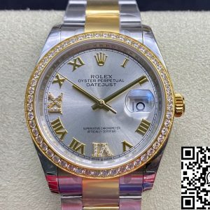 Replica Rolex Datejust M126283RBR-0018 1:1 Best Edition EW Factory Silver Dial