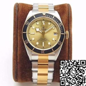 Replica Tudor Heritage Black Bay M79733N-0004 ZF Factory 1:1 Best Edition Swiss ETA2824-2 Superlumed Dome-shaped Yellow Gold Dial