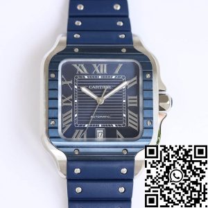 Replica Cartier Santos 1:1 Best Edition GF Factory Blue Dial