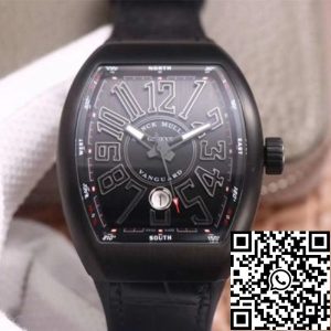 Replica Franck Muller Vanguard V 45 SC DT TT NR BR TT 1:1 Best Edition ZF Factory Black Dial Swiss ETA9015
