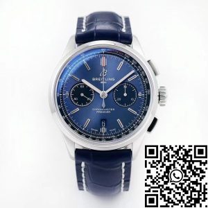Replica Breitling Premier B01 Chronograph AB0118221C1A1 1:1 Best Edition GF Factory V2 Blue Dial