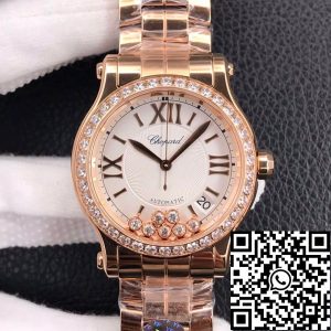 Replica Chopard Happy Diamonds 274808-5004 1:1 Best Edition YF Factory Rose Gold Diamond