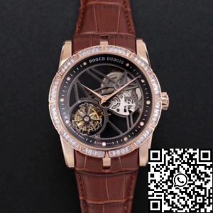 Replica Roger Dubuis Excalibur RDDBEX0404 1:1 Best Edition JB Factory V3 Rose Gold Tourbillon Swiss RD505SQ
