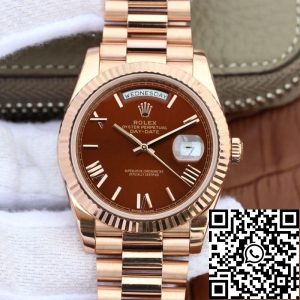 Replica Rolex Day-Date 40mm 228235 EW Factory 1:1 Best Edition Swiss ETA3255 Brown Dial