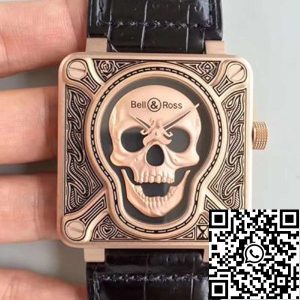 Replica Bell & Ross BR 01 1:1 Best Edition Swiss ETA9015 Rose Gold