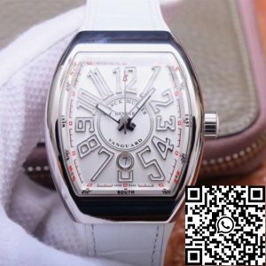 Replica Franck Muller Vanguard V 45 SC DT 5N BC 1:1 Best Edition ZF Factory White Dial Swiss ETA9015