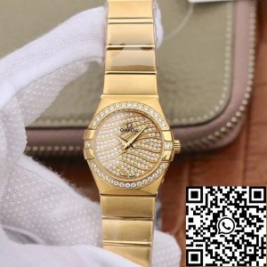 Replica Omega Constellation Quartz Ladies 18K Yellow Gold TW Factory 1:1 Best Edition Swiss Eta Quartz 1376