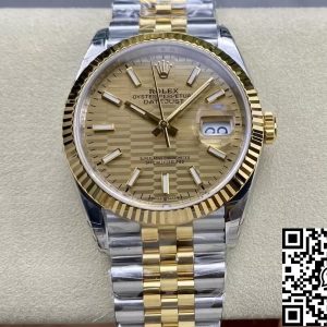 Replica Rolex Datejust M126233-0039 36MM 1:1 Best Edition VS Factory Gold Dial