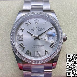 Replica Rolex Datejust M126284RBR-0022 1:1 Best Edition EW Factory Silver Dial