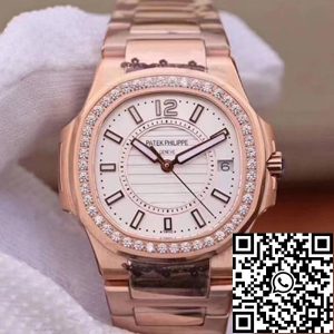 Replica Patek Philippe Nautilus Ladies 7010/1R-011 1:1 Best Edition Swiss Quartz E23-250 S C