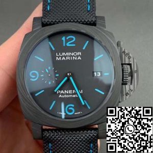 Replica Panerai Luminor PAM01661 1:1 Best Edition VS Factory Black Carbon Swiss P9010