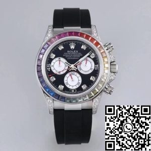 Replica Rolex Daytona 116599RBOW 1:1 Best Edition BL Factory Black Dial Swiss ETA4130