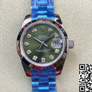 Replica Rolex Datejust 28MM 1:1 Best Edition BP Factory Green Dial