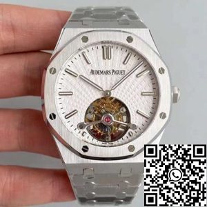 Replica Audemars Piguet Royal Oak 26522OR.OO.120OR.01 R8 Factory 1:1 Best Edition Swiss Tourbillon White Dial