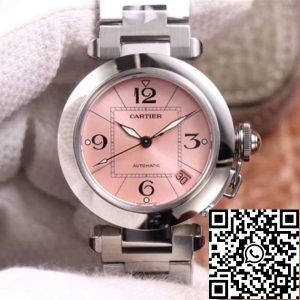 Replica Cartier Pasha W31075M7 1:1 Best Edition V9 Factory Pink Dial Swiss Cal.049
