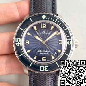 Replica Blancpain Fifty Fathoms 5015D-1140-52B ZF Factory Men Watches 1:1 Best Edition Swiss ETA2836-2 Blue Dial