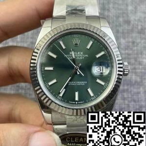 Replica Rolex Datejust M126334-0028 1:1 Best Edition Clean Factory Green Dial