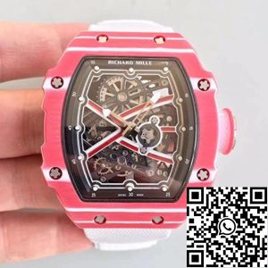 Replica Richard Mille RM67-02 KV Factory 1:1 Best Edition Swiss ETA8215 Red Forge Carbon Bezel