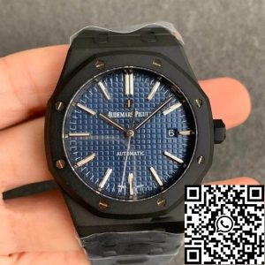 Replica Audemars Piguet Royal Oak 15400 DLC Version 1:1 Best Edition ZF Factory Blue Dial