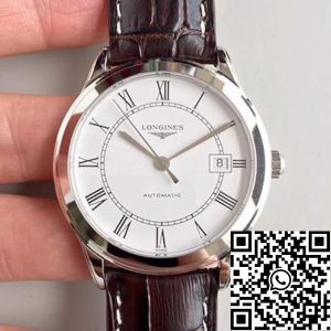 Replica Longines Record L2.820.4.11.2 Mechanical Watches 1:1 Best Edition Swiss ETA2824 White Dial