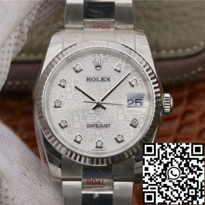 Replica Rolex Datejust 36 116234 AR Factory 1:1 Best Edition Swiss ETA2836-2 Silver Computer Dial