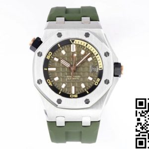 Replica Audemars Piguet Royal Oak Offshore 15720ST.OO.A052CA.01 1:1 Best Edition ZF Factory Green Dial