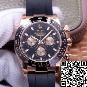 Replica Rolex Daytona M116515LN-0017 1:1 Best Edition Noob Factory Black Dial Swiss ETA4130