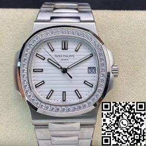 Replica Patek Philippe Nautilus 5713/1G-010 1:1 Best Edition PPF Factory V4 White Dial Swiss ETA324