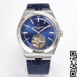 Replica Vacheron Constantin Overseas Tourbillon 6000V/110A-B544 1:1 Best Edition BBR Factory Leather Strap