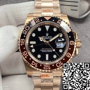 Replica Rolex GMT Master II 126715CHNR-0001 1:1 Best Edition GM Factory Rose Gold