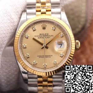 Replica Rolex Datejust M126233-0017 1:1 Best Edition EW Factory Champagne Dial Swiss ETA3235