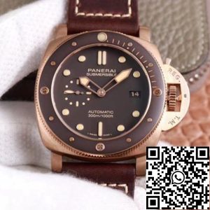 Replica Panerai Submersible PAM00968 1:1 Best Edition VS Factory Brown Dial Swiss P9010