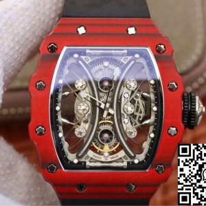Replica Richard Mille RM53-01 1:1 Best Edition KV Factory TPT Carbon Fiber Black Strap