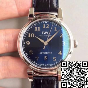 Replica IWC Da Vinci IW356605 MKS Factory 1:1 Best Edition Swiss ETA2892 Blue Dial With Silver Markers
