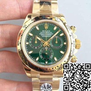 Replica Rolex Daytona Cosmograph 116508 AR Factory Green Dial 1:1 Best Edition Swiss ETA4130