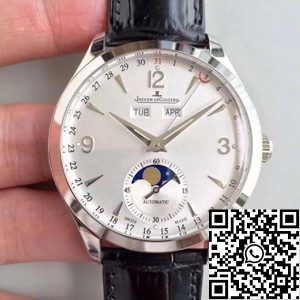 Replica Jaeger-LeCoultre Master Calendar 1558420 OM Factory Men Watches 1:1 Best Edition Swiss ETA866 Silver Dial