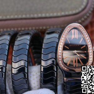 Replica Bvlgari Srpenti Spiga 102885 1:1 Best Edition BV Factory Diamond bezel Swiss Quartz Movement