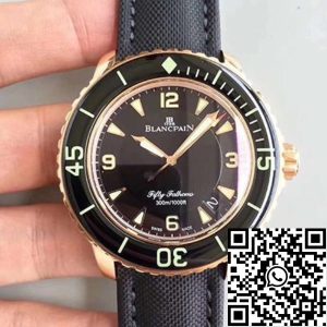 Replica Blancpain Fifty Fathoms 5015-3630-52 ZF Factory Mechanical Watches 1:1 Best Edition Swiss ETA2836-2 Black Dial