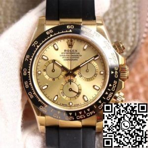 Replica Rolex Daytona M116518LN-0042 1:1 Best Edition Noob Factory Champagne Dial Swiss ETA4130