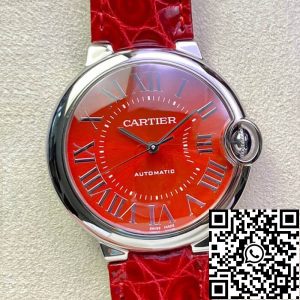 Replica Ballon Bleu De Cartier 36MM 1:1 Best Edition 3K Factory Red Dial